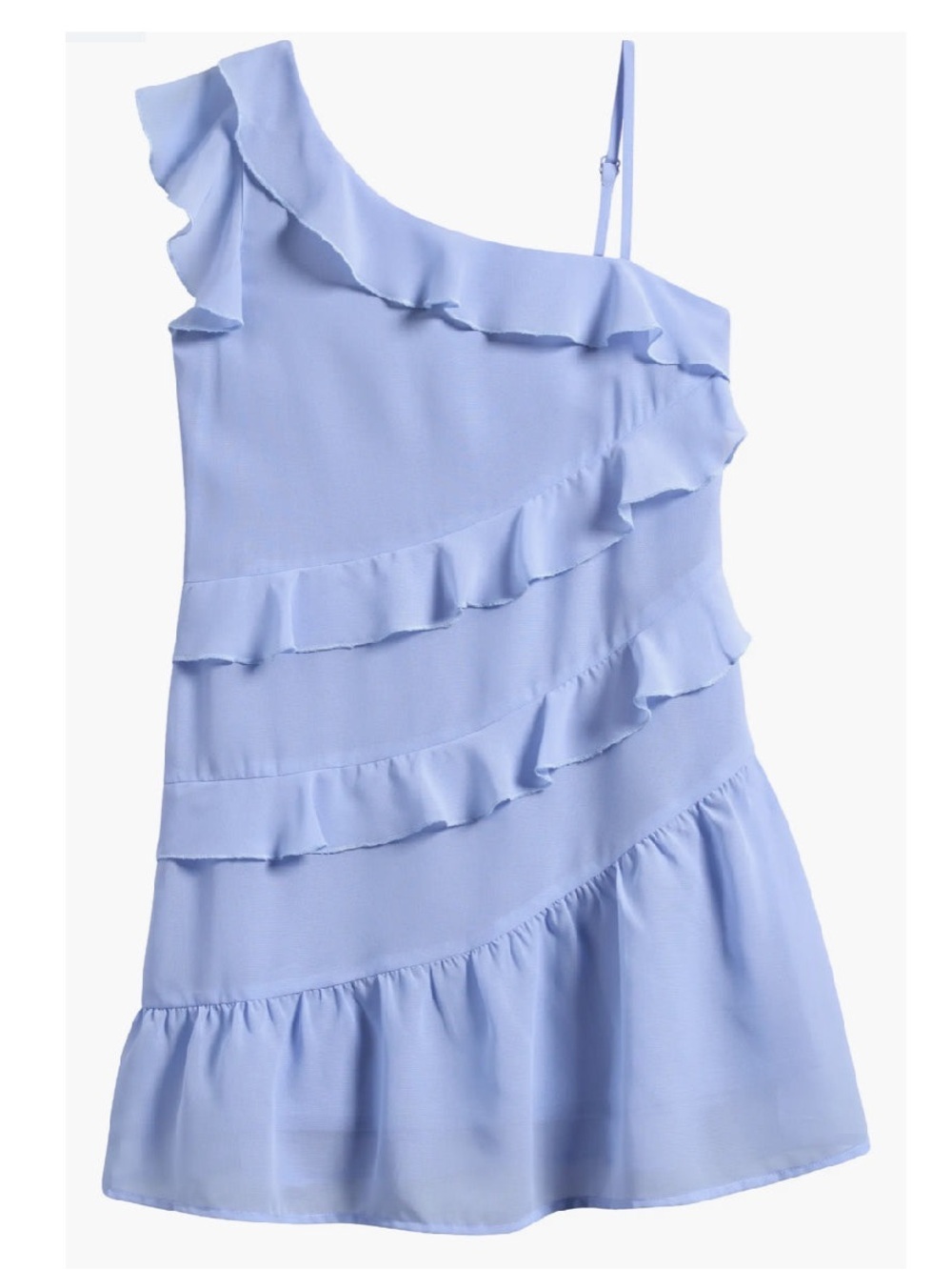 Ava and Yelly Tween One-Shoulder Ruffle Dress size 10 girls NWT